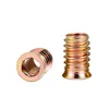 Hex socket countersunk head Furniture Wood Screw insert with internal and external tooth Nut fasteners