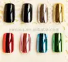 Metallic Colorful Complete Full Fingernail Kit Nail Art Tips