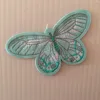 2019 popular butterfly woven patch with iron-on back and merrow border finished, cheaper prices