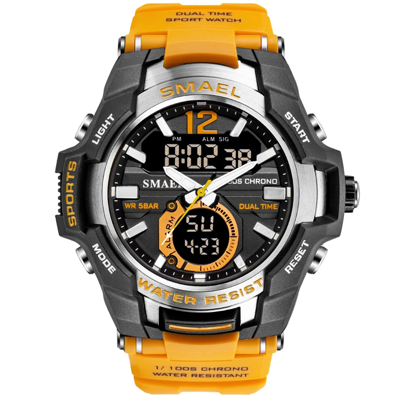 

SMAEL 2019 Men Watches Fashion Sport Super Cool Quartz LED Digital Watch 50M Waterproof Wristwatch Men's Clock Relogio Masculino