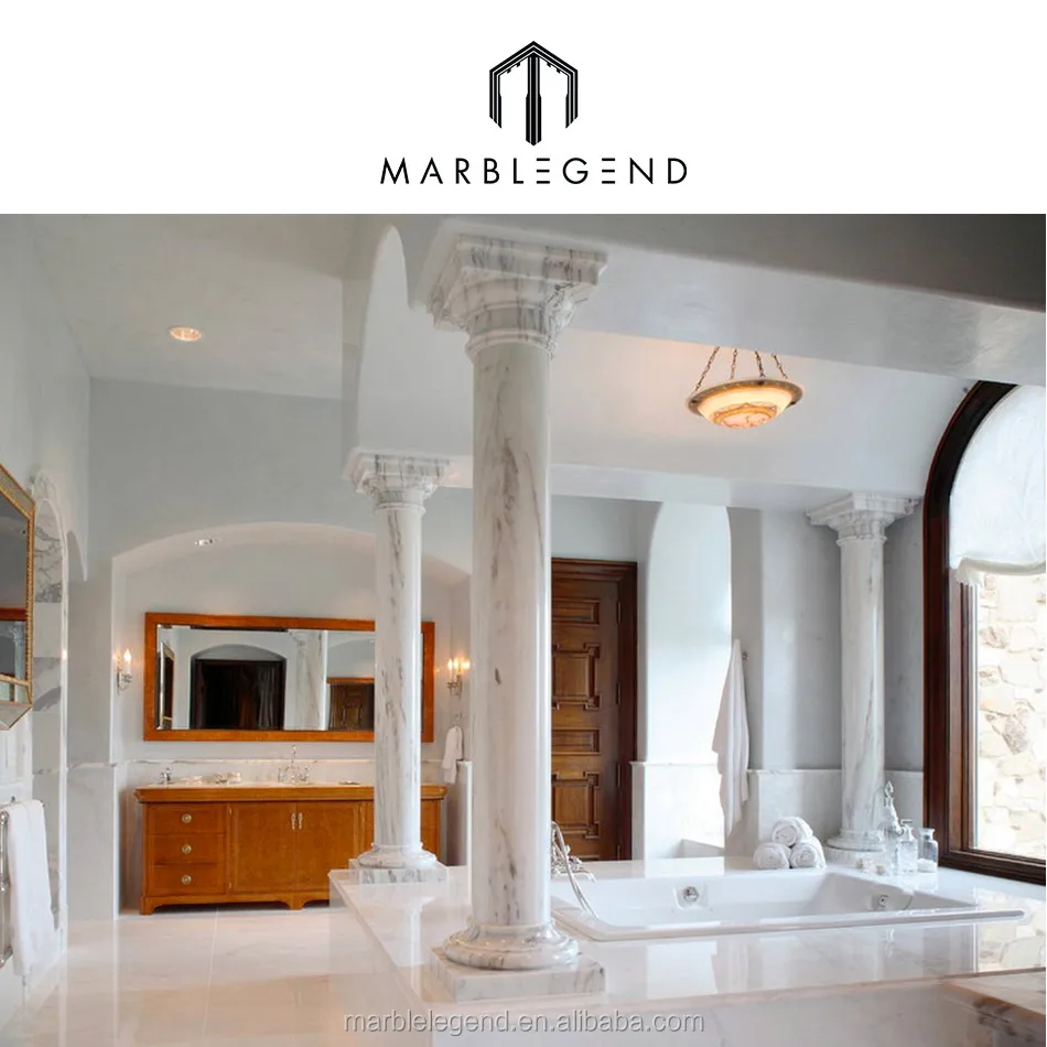 For Hotel Natural Marble Indoor Pillars Interior Decorative