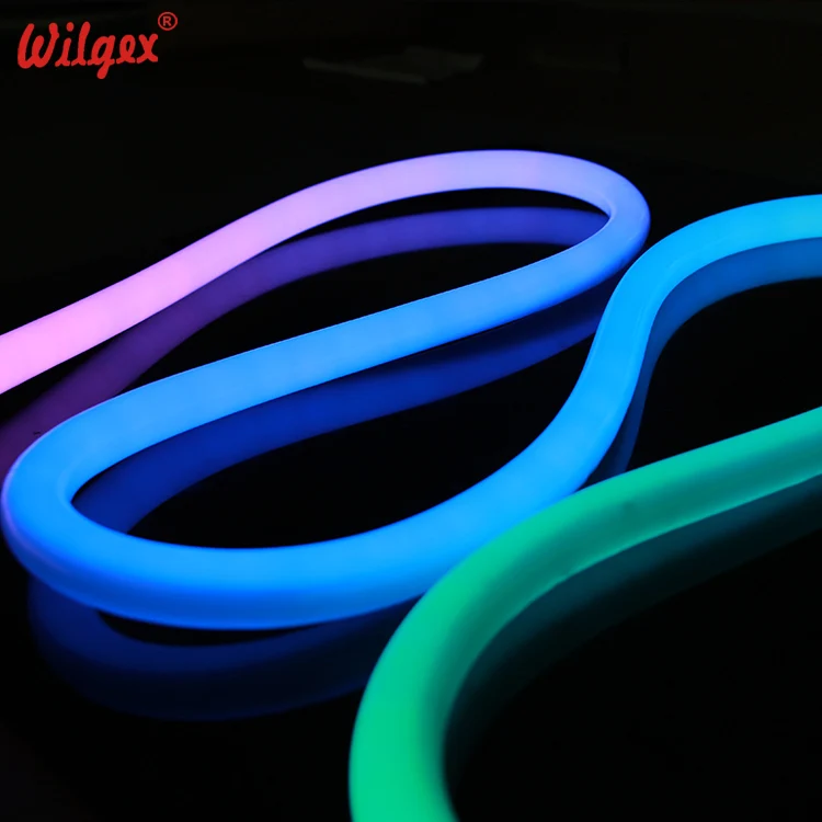 Epistar Chip Rgb Led Strip Ultra Bright IP65 360 Degree Round Led Neon Flex 24V Pixel RGB