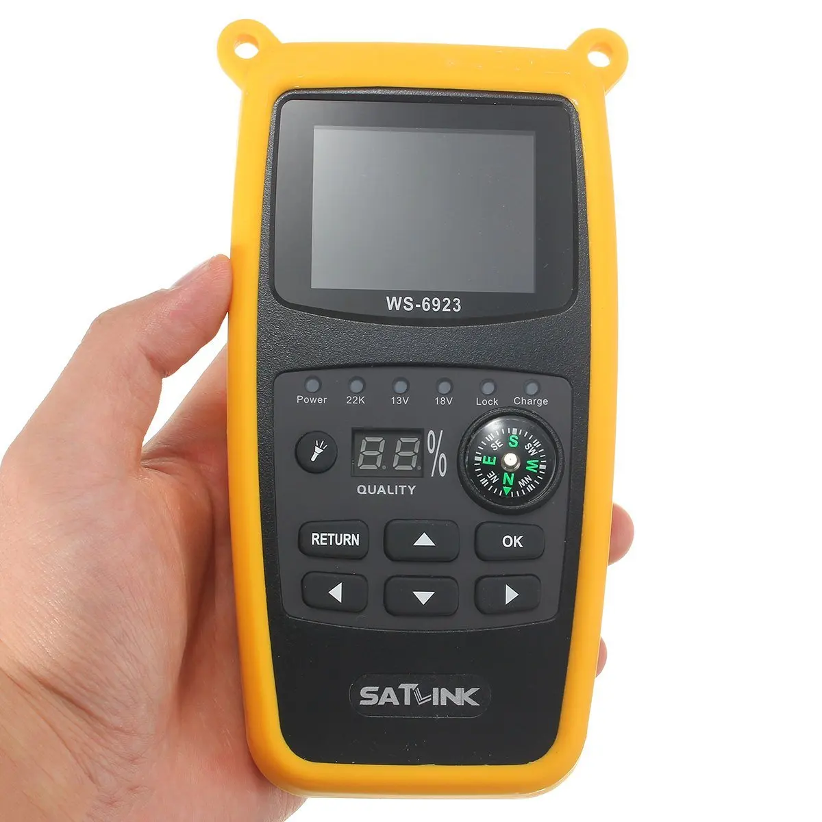Satlink WS-6923 DVB-S FTA C&KU Band Digital Satellite Finder Meter Satellite Receiver with 2.1inch LCD Display