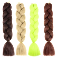 

24" 100g Expression Jumbo braiding hair Ombre Braiding Hair Extension Purple Green synthetic hair box braids