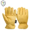 Motorcycle driver working leather gloves winter