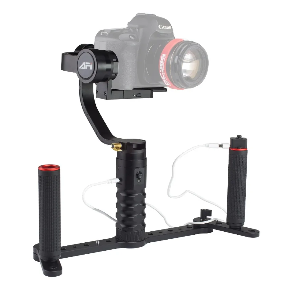 

AFI cheap 3 axis handheld brushless steadycam camera gimbal stabilizer VS-3SD With Dual Grip Set