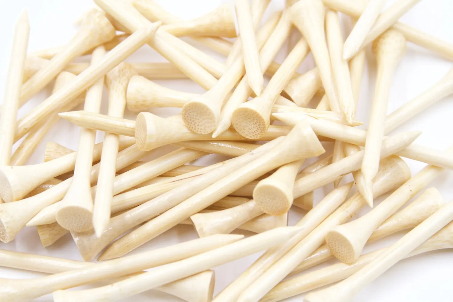 VersaGolf Premium Bamboo Golf Tees 2-3/4 inch length - FREE Club Cleaning Brush - Eco-Friendly - 7x Stronger than Wood Tees