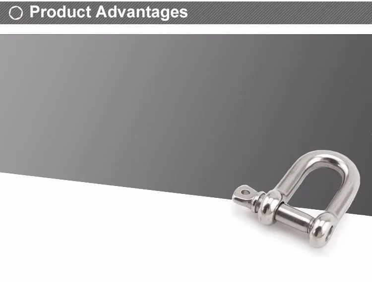 A2-70 304 Stainless Steel D Shackle