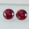 Top Quality Loose Gemstone Wholesale Synthetic AAA Round Cut Ruby Stone Red Corudnum Gemstone Price