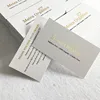 custom art paper gold foil thank you post cards printing with logo