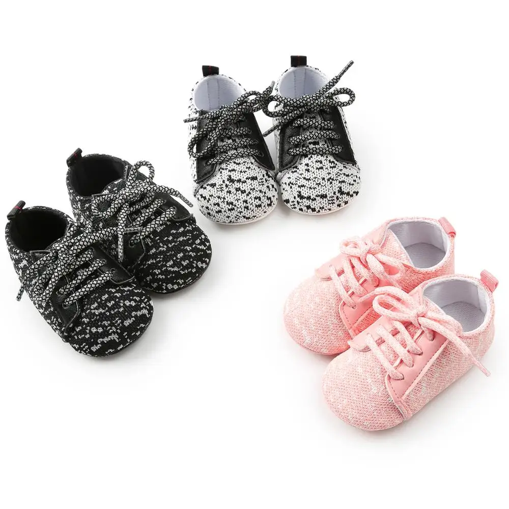 

Newborn Baby Girl Non-slip Sneaker Floral Soft Sole Crib Shoes