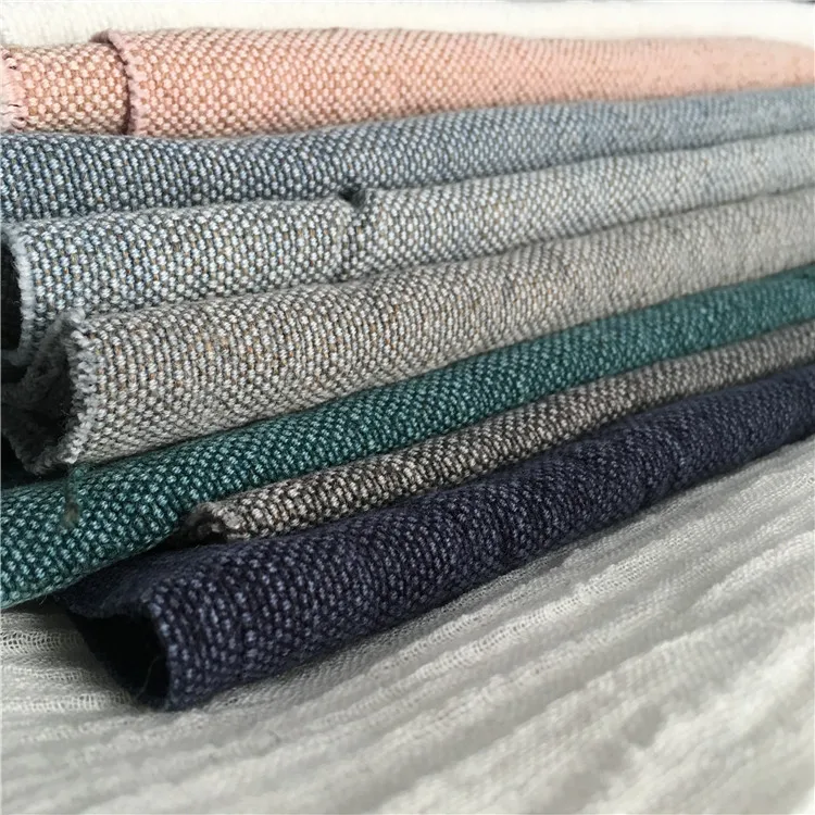 Stone Enzymed Washed Linen Fabric For Sofa Curtain Cushion Upholstery
