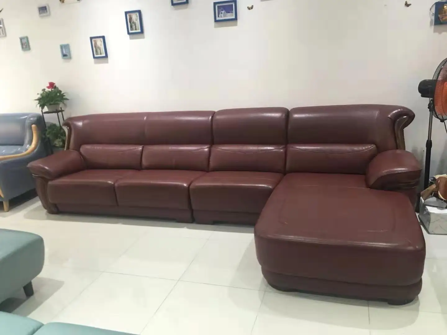 livingroom L sharp or corner sofa set