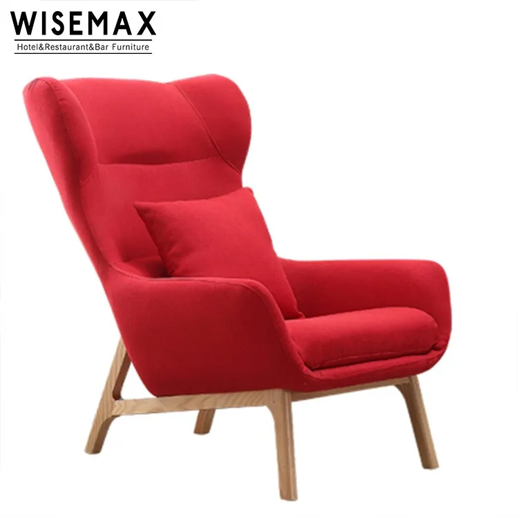 Modern Design Comfortable Relax Living Room Fabric Leisure Wooden