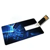 2.0 business id card shape usb flash memory card 128gb with logo printing