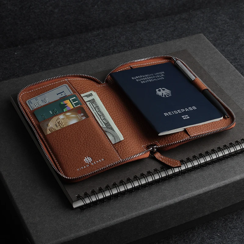 leather travel wallet