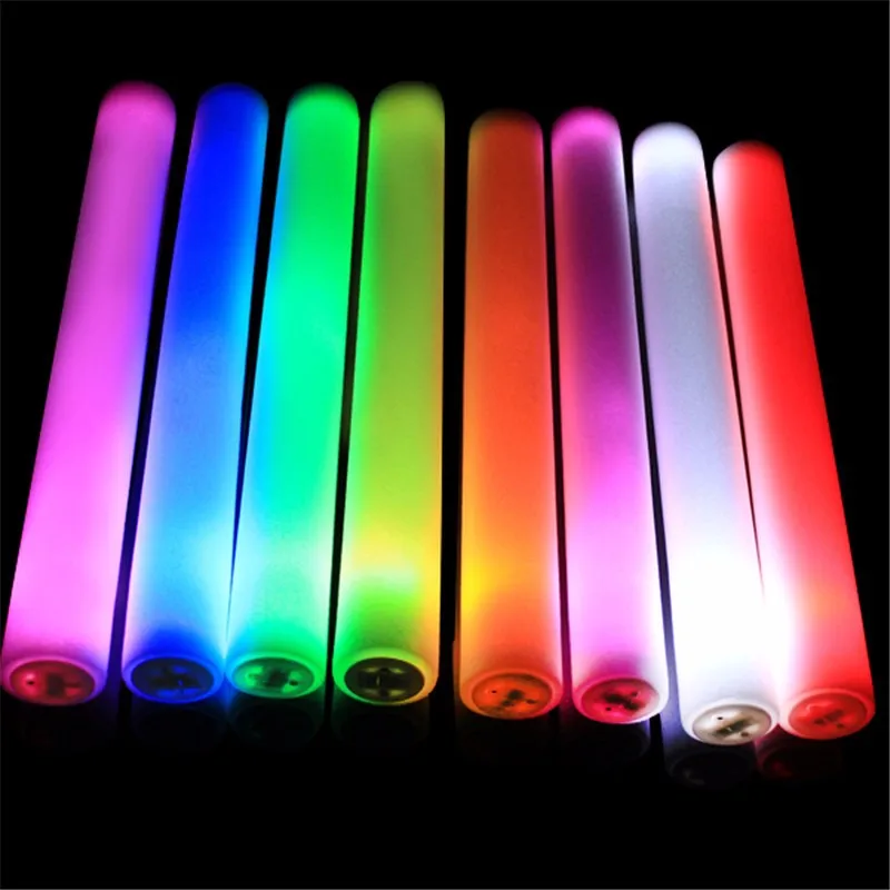 Custom Led Blinking Light Foam Glow Stick Styrofoam Glow Sticks Buy