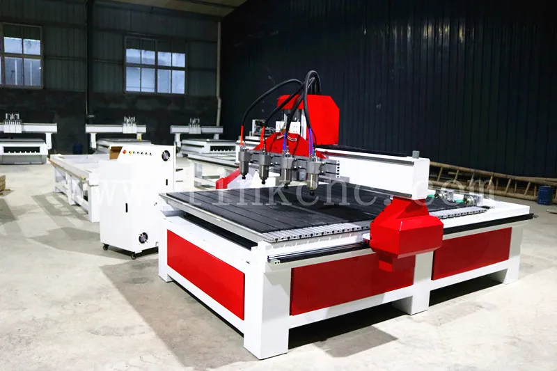 1520 Multi head 4 Axis 3d wood cnc router / cnc router machine with four heads