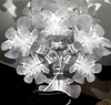LED PVC Material Clear Leaf With Silver Metal Hotel Bedroom Livingroom Decorative Ceiling Lamp
