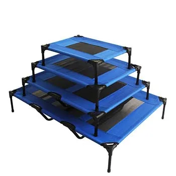 

Foldable waterproof large Elevated Steel Frame Raised Cooling Pet Dog Cot Bed, Any color