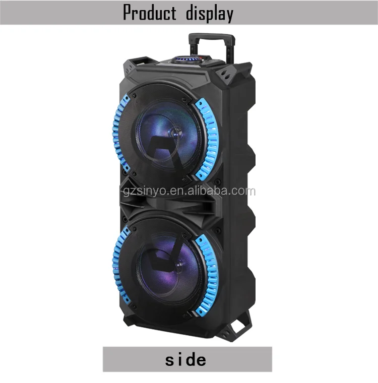 Double 8 Inch Portable Battery Powered Speaker System Buy Portable