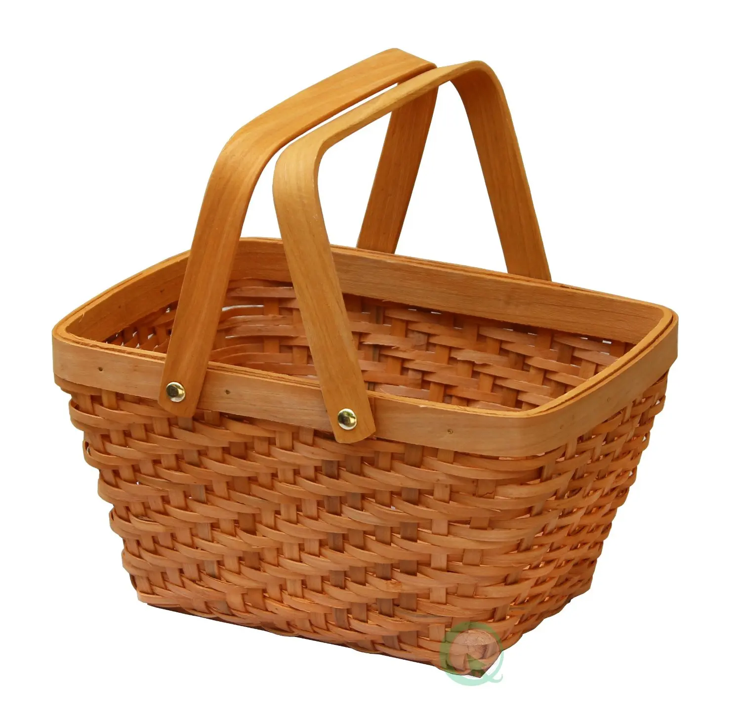 Buy Vintiquewise(TM) Large Gingham Lined Picnic Basket in Ch