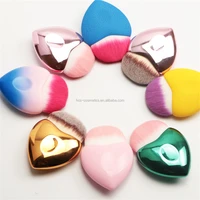 

New Style Heart Shape Mini Makeup Brushes Mermaid Powder Foundation Blusher Beauty Blending Brush