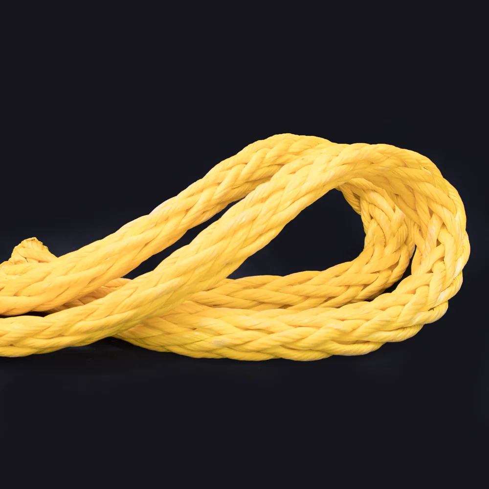 high tensile strength 12-strand fiber braided uhmwpe anchor rope