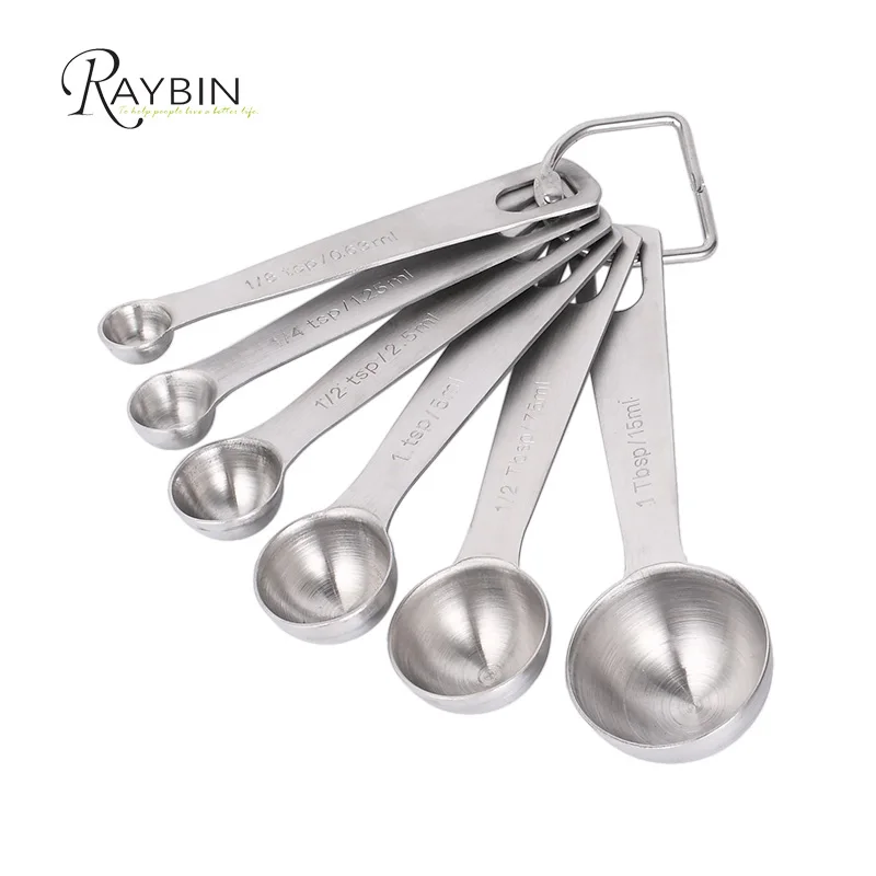 

2018 Hot selling kitchen accessories stainless steel coffee measuring spoon for Measuring Dry and Liquid Ingredients, Silver
