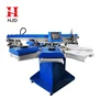 Automatically garment screen printing machine for rotating cloth printing