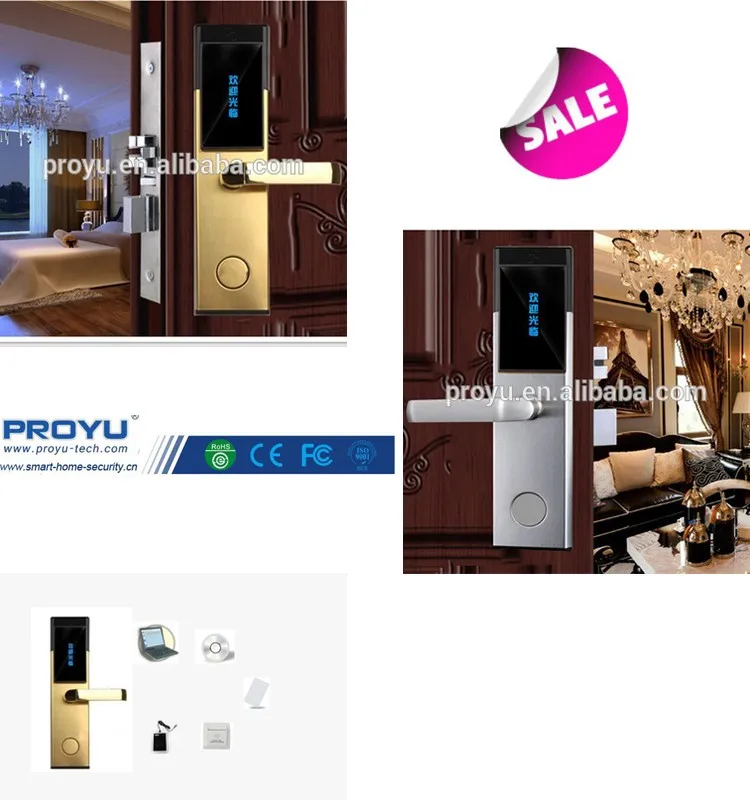 Proyu New Keyless Card Swipe Security Electronic Rfid Reader Hotel Room Door Lock With Emergency Key Py 8011 8 Buy Hotel Card Reader Door Lock Swipe