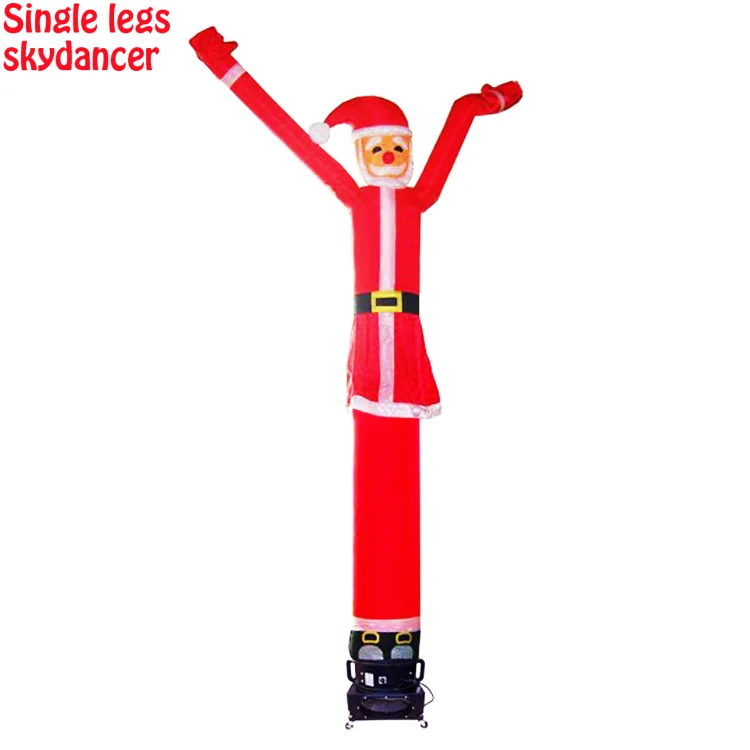 Custom Single Leg Inflatable Santa Claus Sky Dancer Blower/dancing Man ...