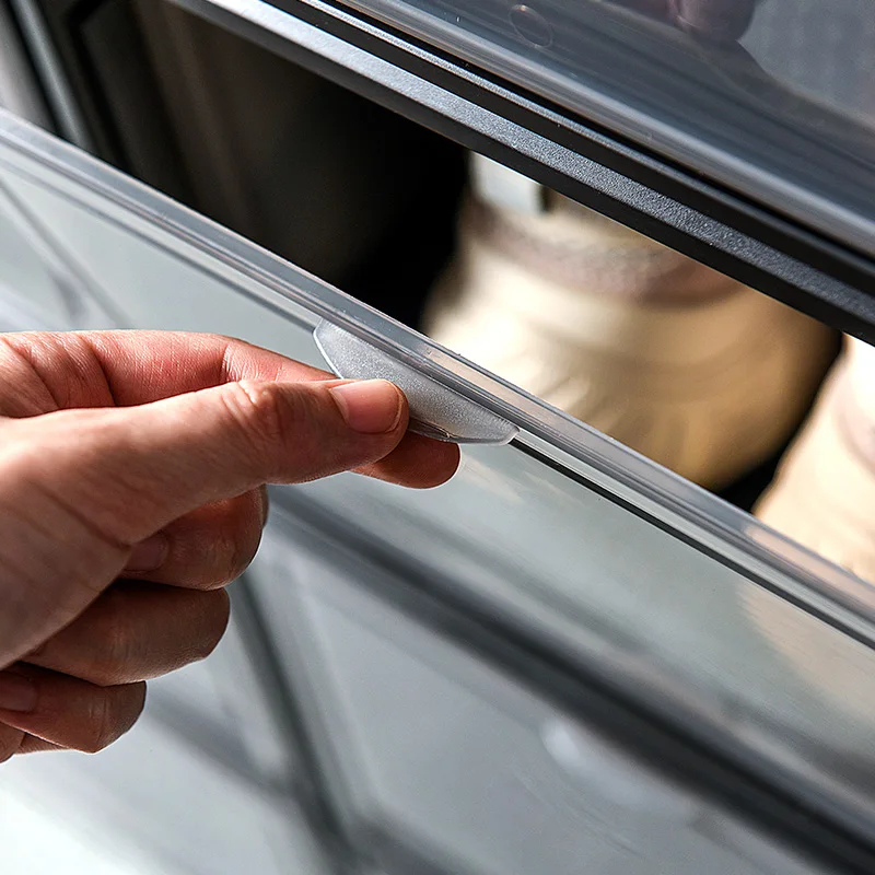 
Stackable Drop Front Shoe Box Plastic Folding Storage Transparent Sneakers Basketball Shoes Box Collection Shoe Cabinet 