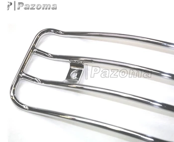 Chrome Solo Seat Luge Rear Fender Rack For Harley Touring Road Chrome Solo Seat Luge Rear Fender Rack For Harley Touring Road King 98 06 A9
