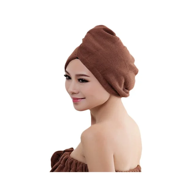 
Microfibre After Shower Hair Drying Wrap Towel Quick Dry Hair Turban Salon Towel 