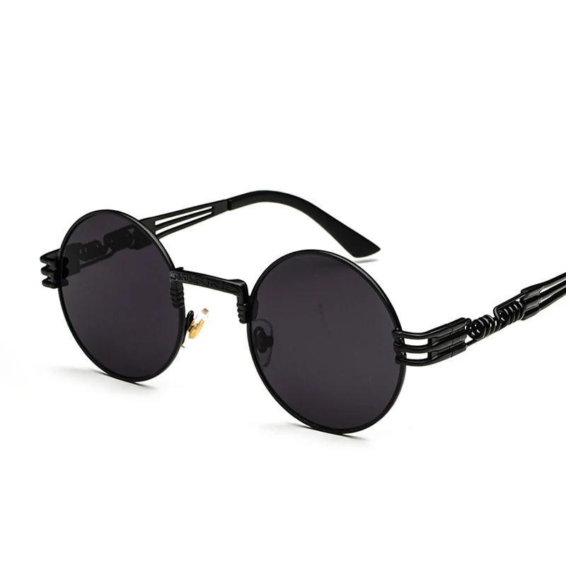 

2020 Hot Sells Retro Steampunk Women Sunglasses Men Metal Fashion Frame Clear Lens Glasses 8010