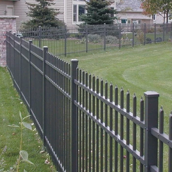 Steel Tube Picket Tubular Garden Fence - Buy Wrought Iron Fence,Wrought