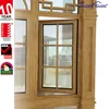 toughened glass aluminium round window half round windows casement alu wood windows