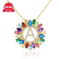 

best selling products 2019 rainbow jewelry gold plated real rose gold necklace for women and girls foxi jewelry