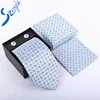 High Quality Grid Woven Stripe Box Tie Set Men And Cufflinks