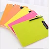 Customized pp A4 cardboard clip file folder with board / lever clip