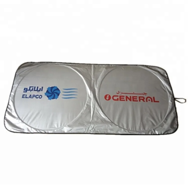 
Foldable nylon front window promotion custom design car sunshade 
