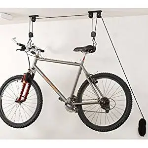 Bike Bicycle Lift Ceiling Mounted Hoist Storage Garage Hanger Pulley Rack 10PCS