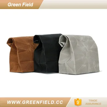 Eco Friendly Kraft Paper Bag Picnic Basket Washable Handbags Food Eco Friendly Kraft Paper Bag Picnic Basket Washable Handbags Food