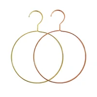 

Clothes Drying Rack Nordic Home Rose Gold Metal Iron Round Clothes Hanger Large Line Towel Scarf Hanger