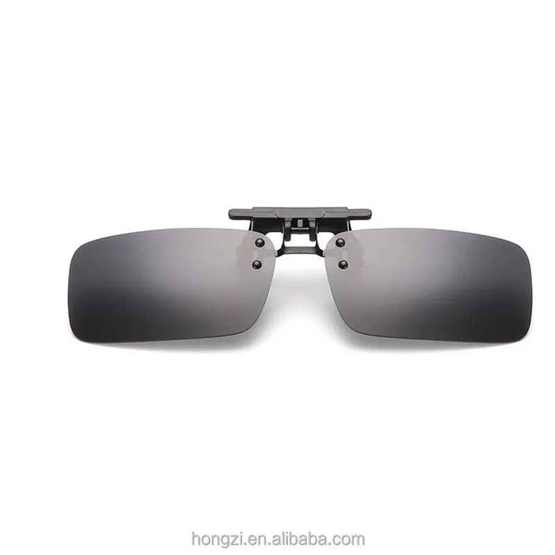 

Anti visor UV400 Square Polarized Clip on Sunglasses Flip up Fit over Glasses Sunglasses Men Women