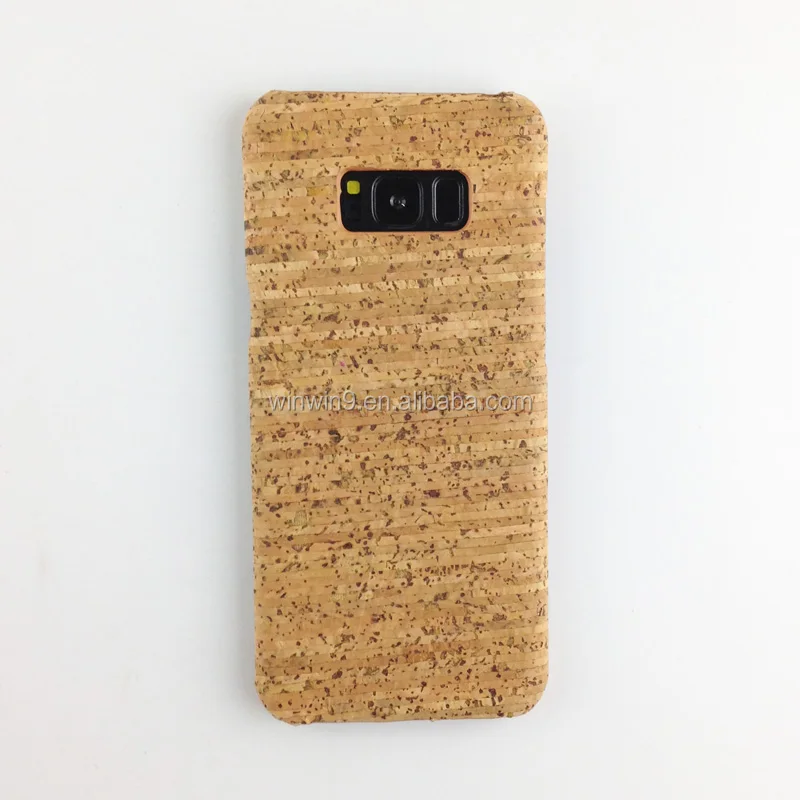 Factory price cork wood phones accessory case for Samsung S7