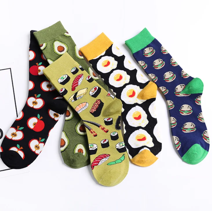 

Personality cotton Colorful mens fruit socks wholesale