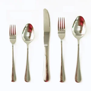 Image of LOW MOQ 5pcs of stainless steel cutlery set knife fork and spoon