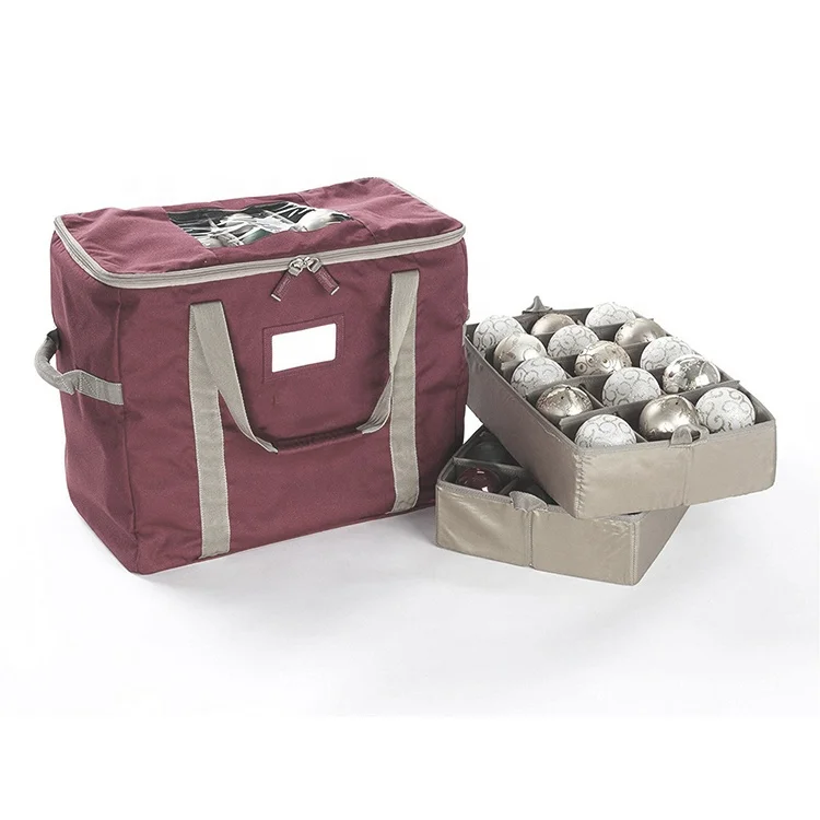

Christmas Ornament Dividers Storage Bag Christmas Decoration Containers, Customized color